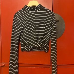 Top shop striped crop top.